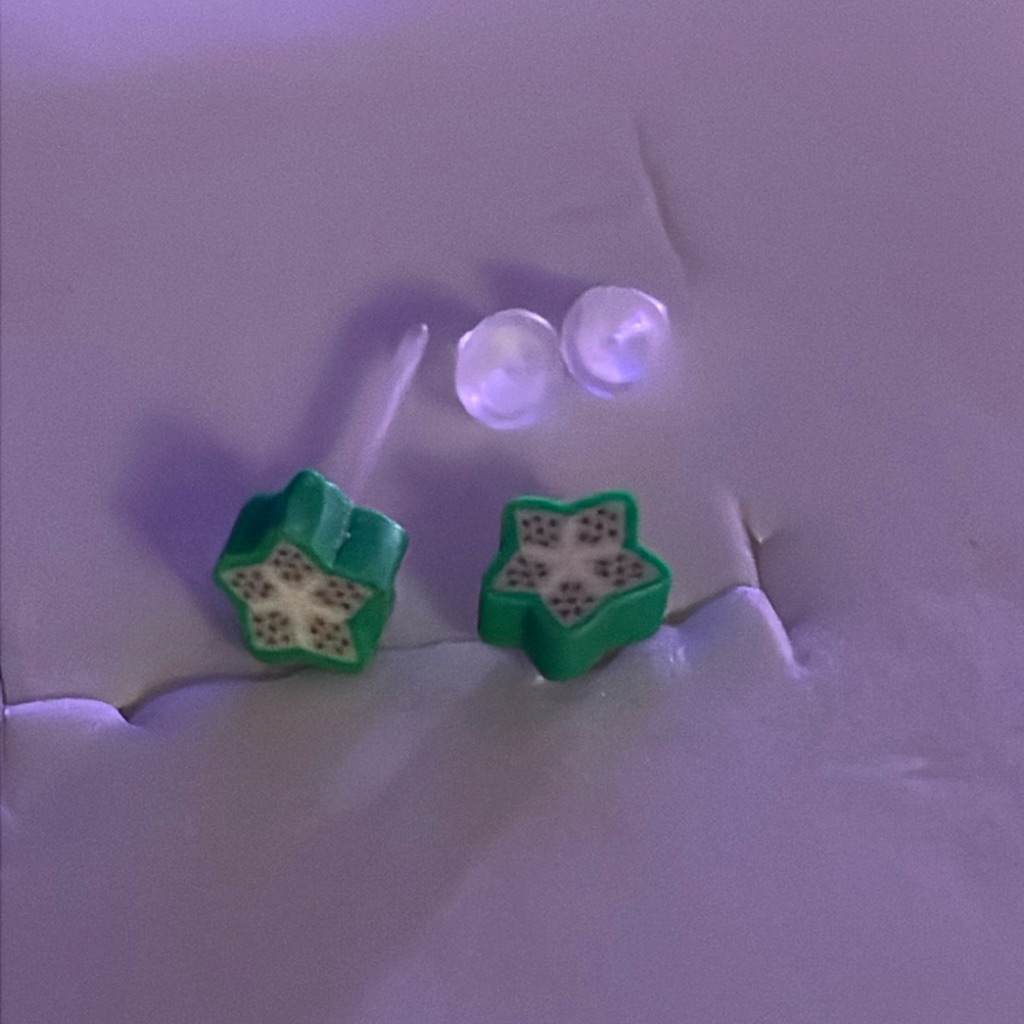 Tiny Star Fruit Earrings